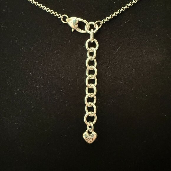 RARE Brighton Turtle Pendant Necklace Green Crystals Silver Plated Chain Adjust. - Picture 7 of 11